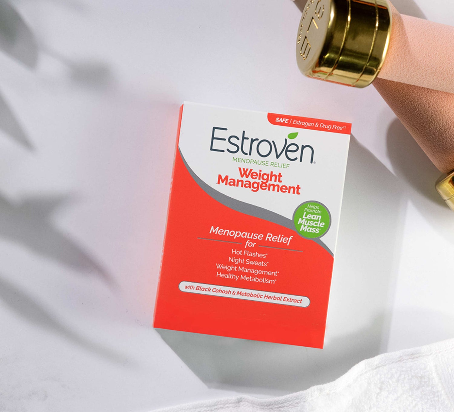 Estrroven Weight Management on top of white table